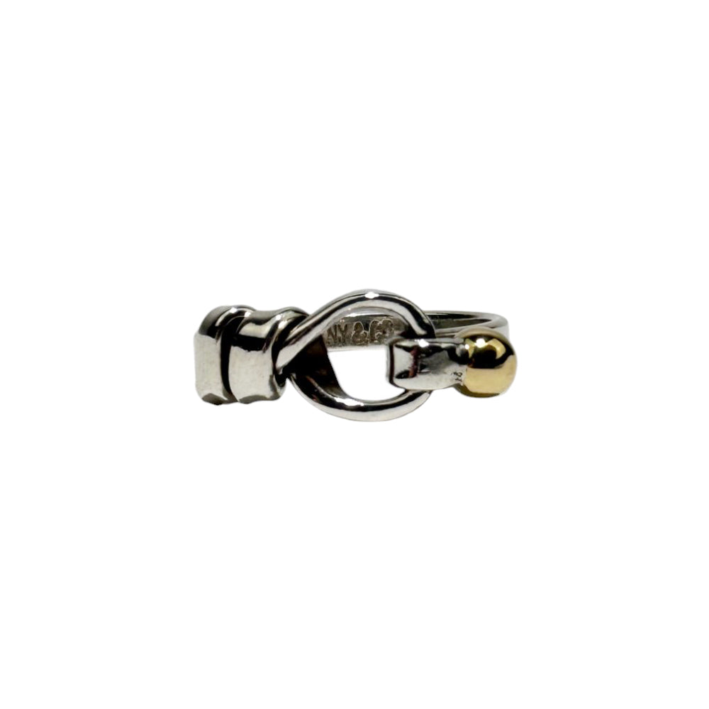 TIFFANY & CO Hook and Eye Ring Size K LHQ577