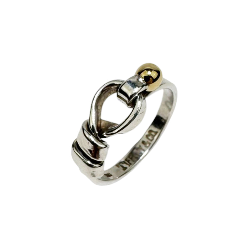 TIFFANY & CO Hook and Eye Ring Size K LHQ577