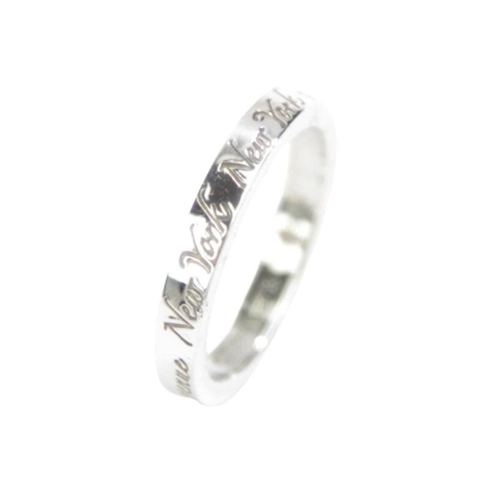 TIFFANY & Co Notes New York Ring Size J LHQ581