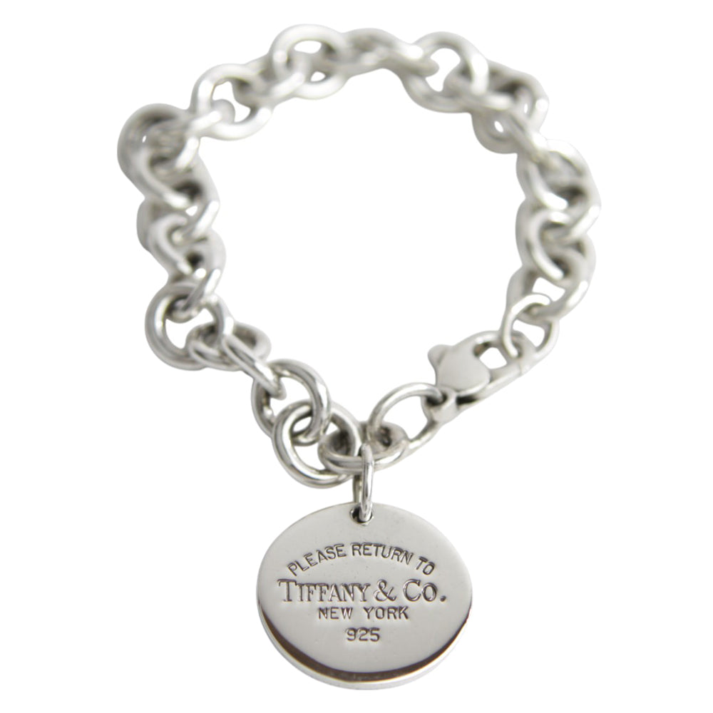 TIFFANY & Co. Circular Return To Silver Bracelet LHQ582