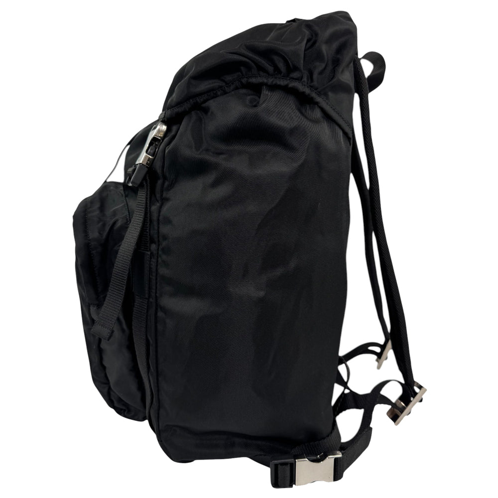 PRADA Large Black Nylon Backpack LHQ589