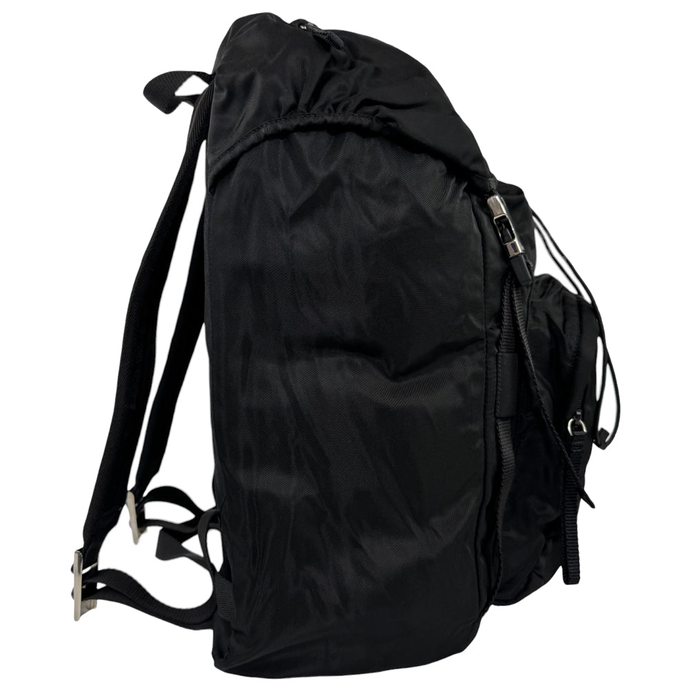 PRADA Large Black Nylon Backpack LHQ589