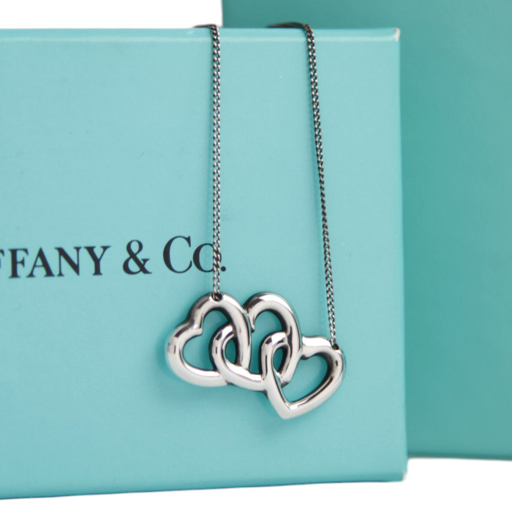 TIFFANY & CO Triple Heart Necklace LHQ596