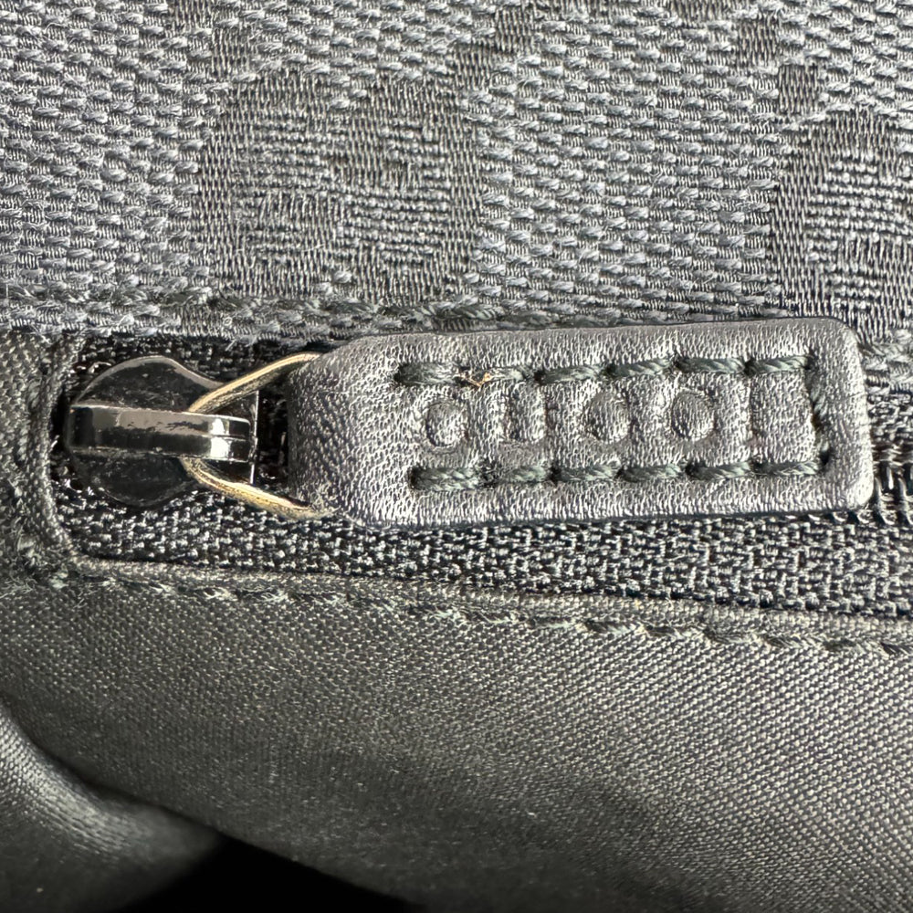 GUCCI GG Black Canvas Backpack LHQ600