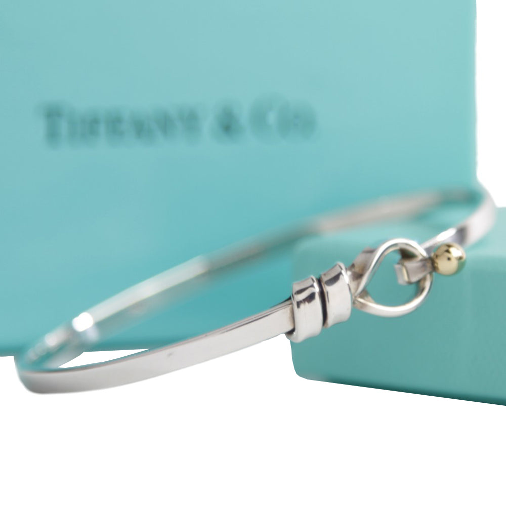 TIFFANY & CO Hook & Eye Silver Bangle LHQ606