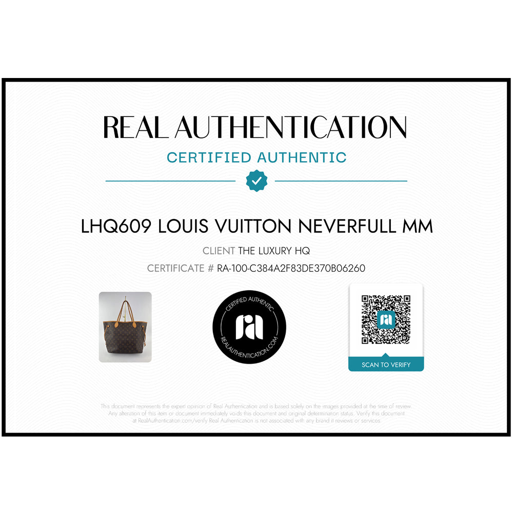 LOUIS VUITTON Neverfull MM Monogram LHQ609