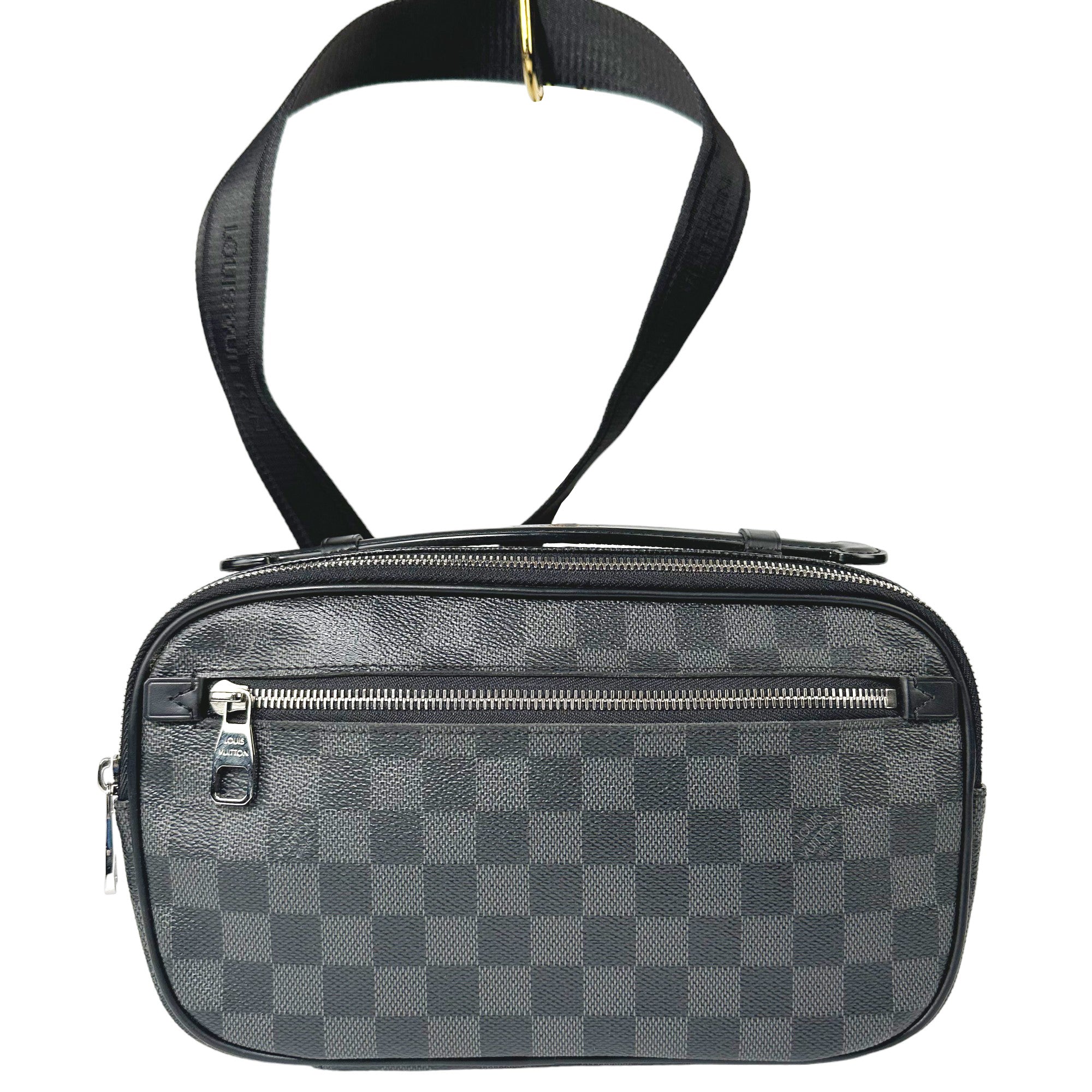 LOUIS VUITTON Ambler Grafito Damier Crossbody/Bolso cinturón LHQ61