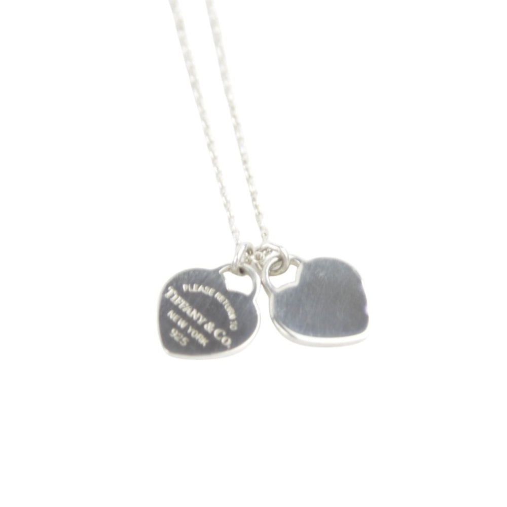TIFFANY & CO Double Heart Return To Necklace LHQ617