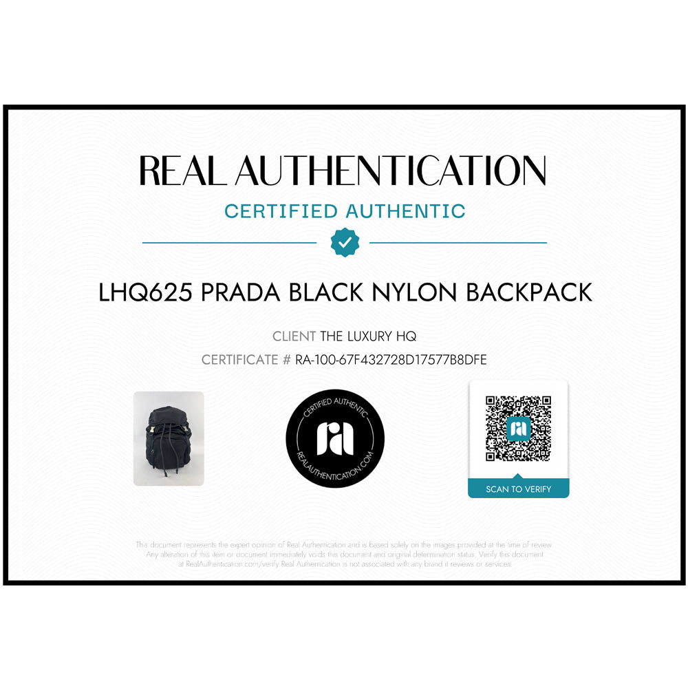 PRADA Large Black Nylon Backpack LHQ625