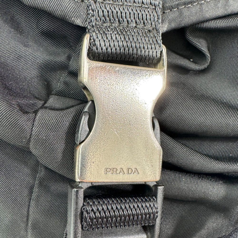 PRADA Large Black Nylon Backpack LHQ625