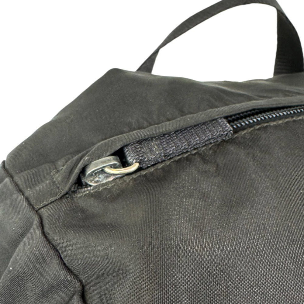 PRADA Large Black Nylon Backpack LHQ625