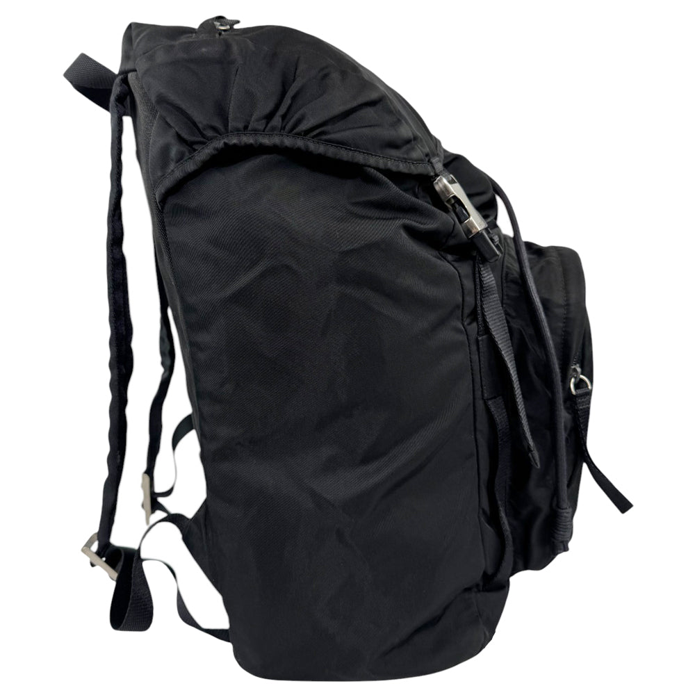PRADA Large Black Nylon Backpack LHQ625