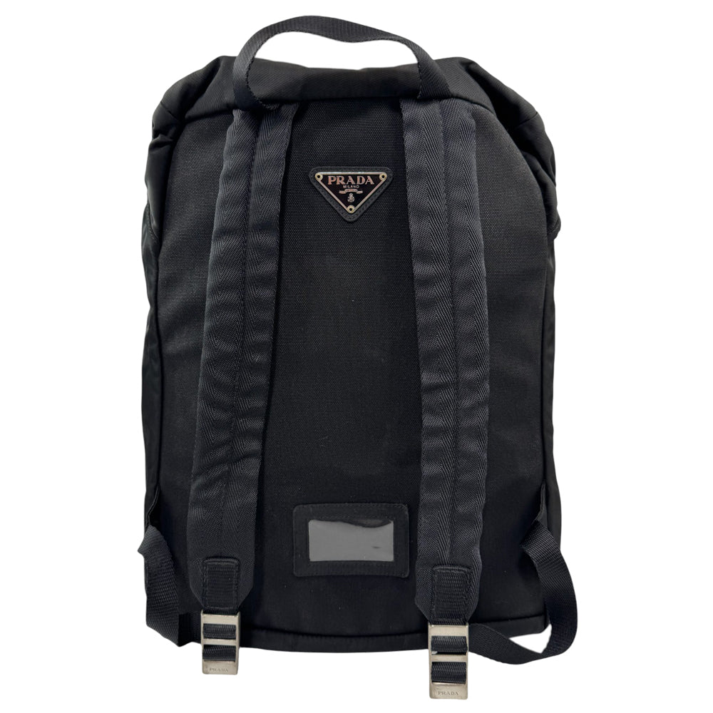 PRADA Large Black Nylon Backpack LHQ625