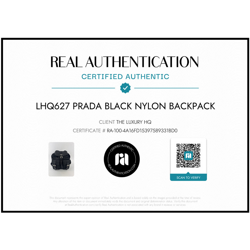 PRADA Black Nylon Backpack LHQ627