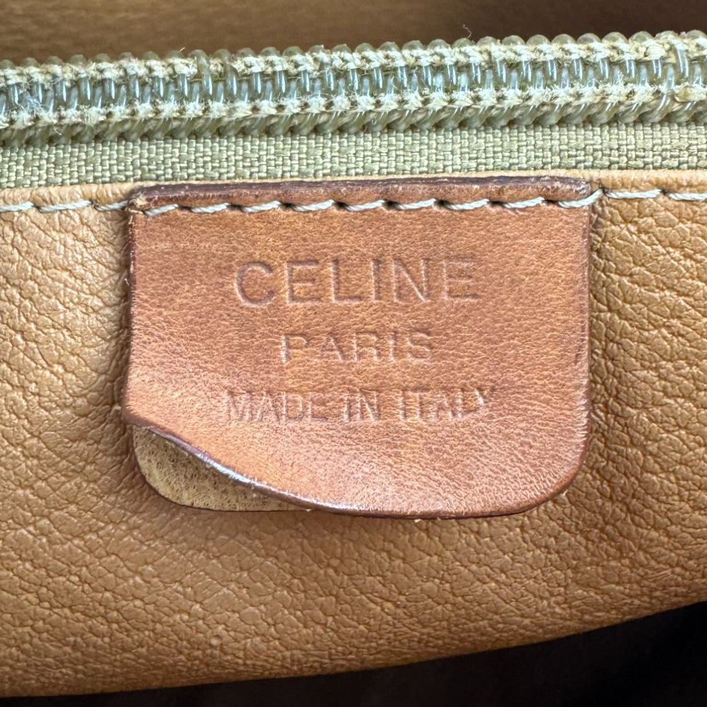 CELINE Macadam Brown Bucket Tote Bag LHQ628