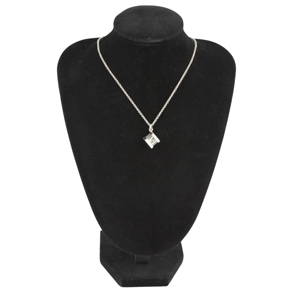 TIFFANY & Co. Atlas Cube Pendant Necklace LHQ629
