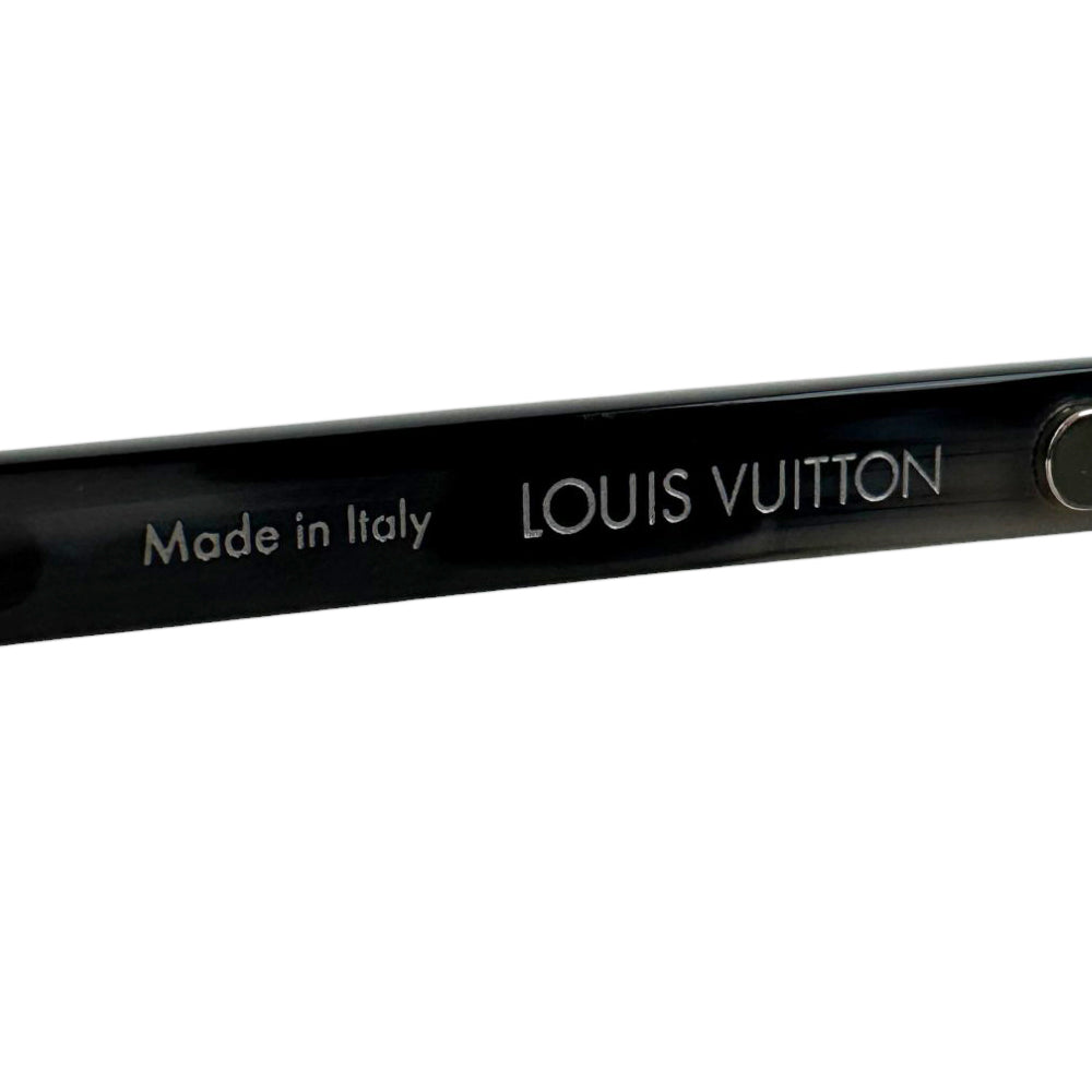 LOUIS VUITTON Grey/Black Stripe Sunglasses LHQ631