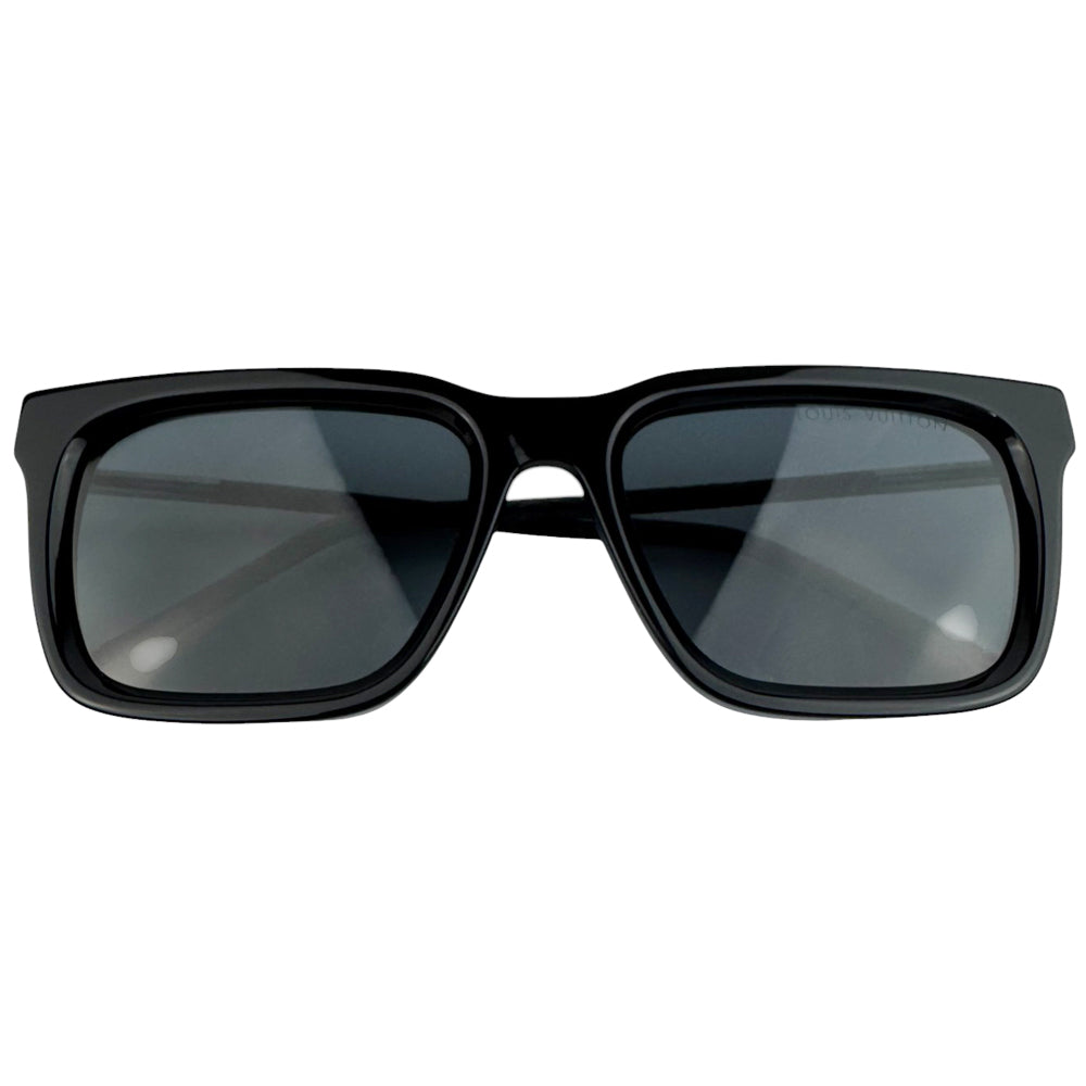 LOUIS VUITTON Black Square Monogram Arm Sunglasses LHQ632