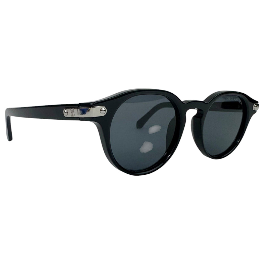 LOUIS VUITTON Black Round Sunglasses LHQ634