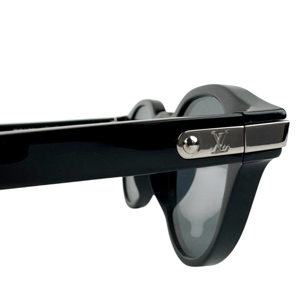 LOUIS VUITTON Black Round Sunglasses LHQ634