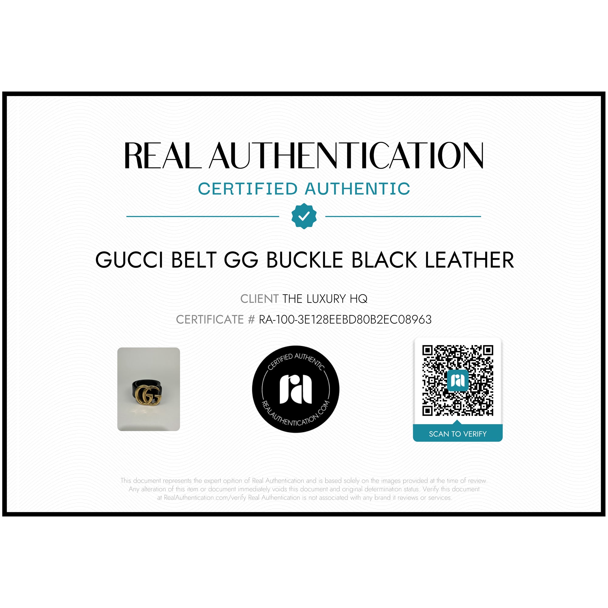 GUCCI GG Hebilla Grande Cinturón Negro Marmont Talla 70 LHQ64