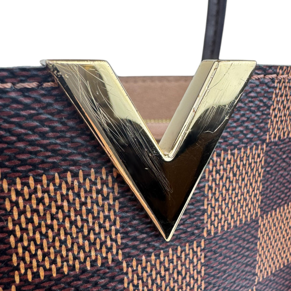 LOUIS VUITTON Damier Ebene Kensington Bag LHQ640