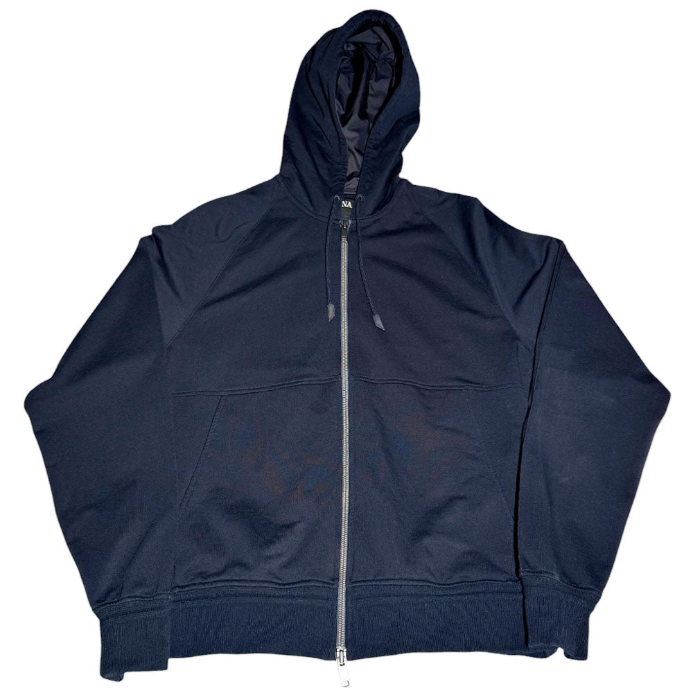 ZEGNA Navy Zip Hoodie Size M LHQ649