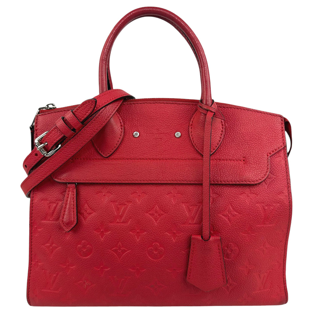 LOUIS VUITTON Monogram Empreinte Pont Neuf MM 2WAY Shoulder Handbag LHQ657