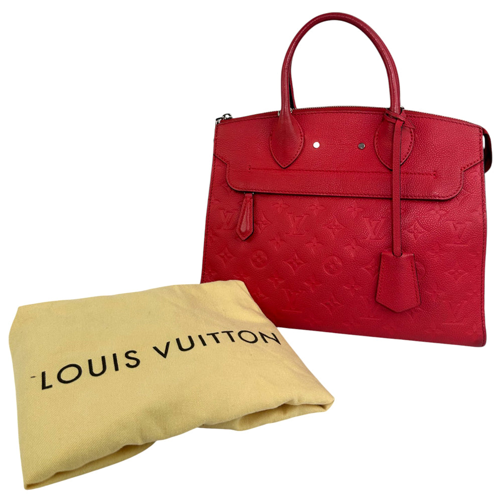 LOUIS VUITTON Monogram Empreinte Pont Neuf MM 2WAY Shoulder Handbag LHQ657