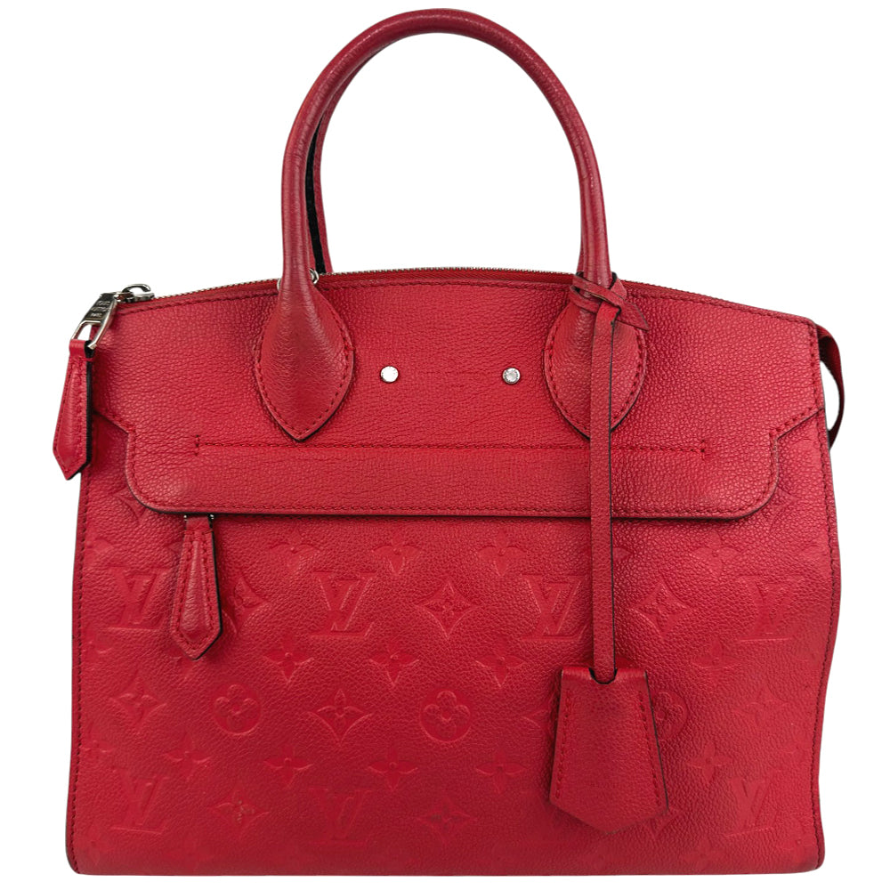 LOUIS VUITTON Monogram Empreinte Pont Neuf MM 2WAY Shoulder Handbag LHQ657