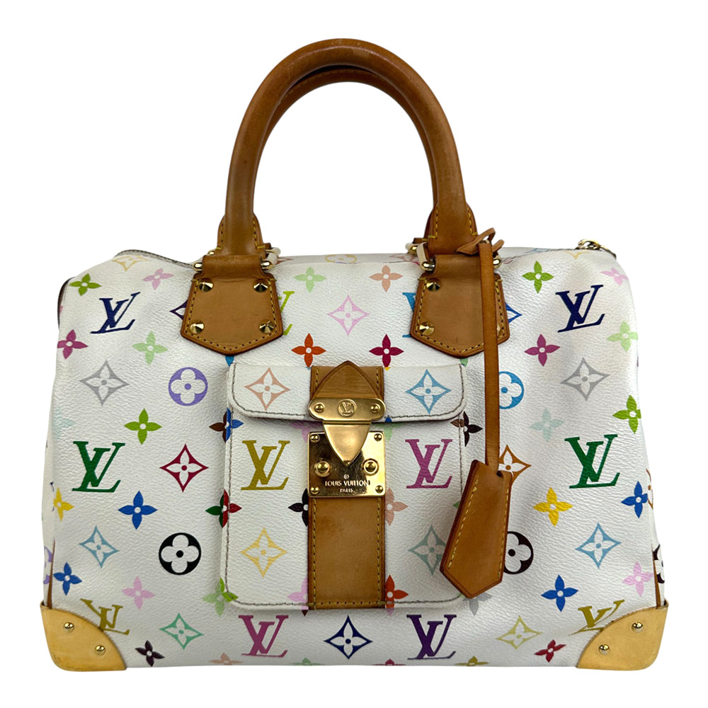 LOUIS VUITTON x Takashi Murakami Speedy 30 Damier Azur LHQ658