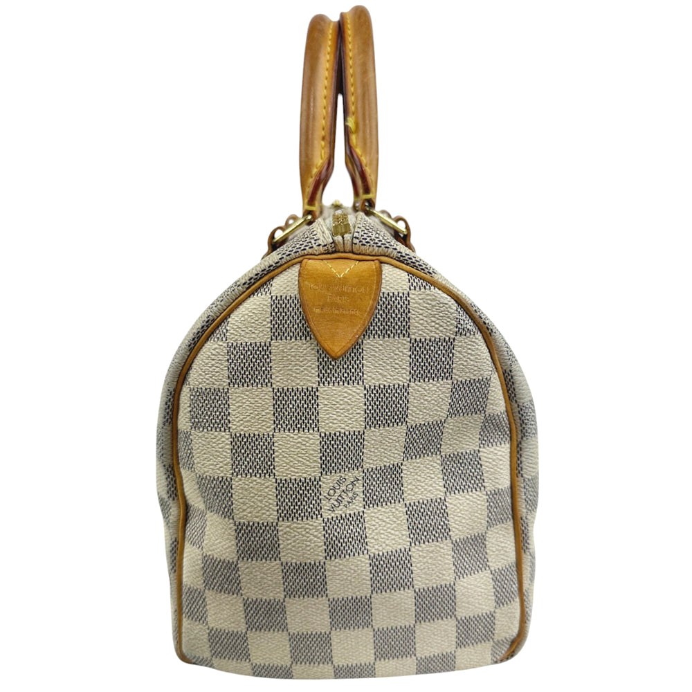 LOUIS VUITTON Speedy 25 Damier Azure Bag LHQ660