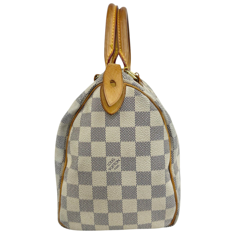 LOUIS VUITTON Speedy 25 Damier Azure Bag LHQ660
