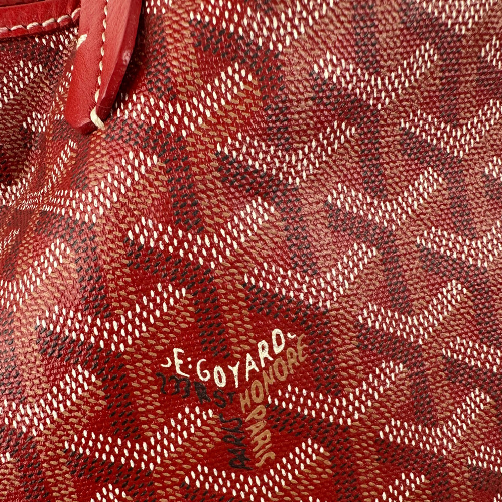 GOYARD Saint Louis Tote Bag GM Red with Red Pouch LHQ671