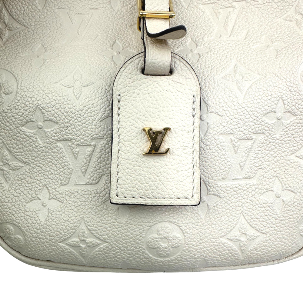 LOUIS VUITTON Monogram Empreinte Boite Chapeau Souple Cream Bag LHQ675
