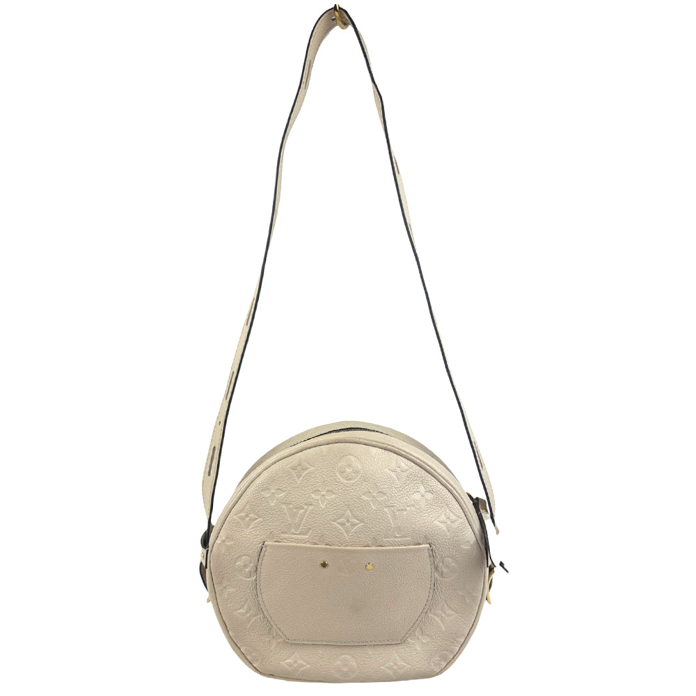 LOUIS VUITTON Monogram Empreinte Boite Chapeau Souple Cream Bag LHQ675