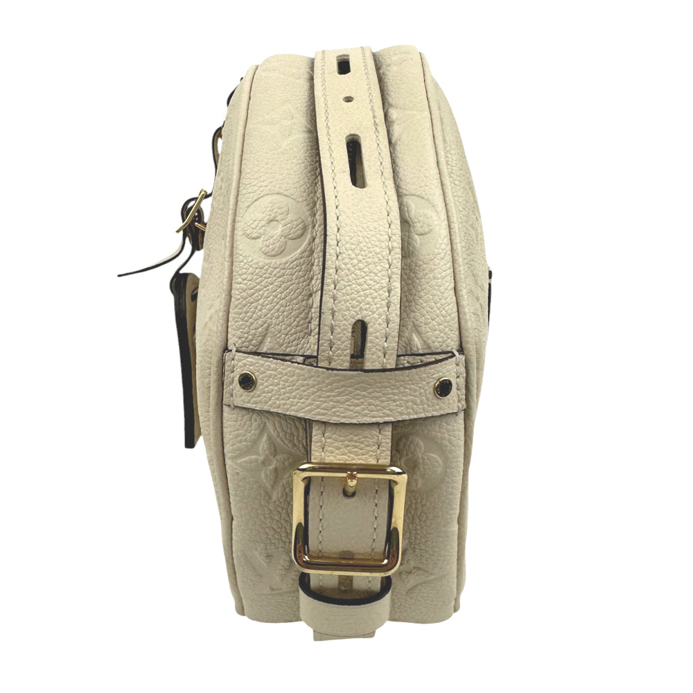 LOUIS VUITTON Monogram Empreinte Boite Chapeau Souple Cream Bag LHQ675