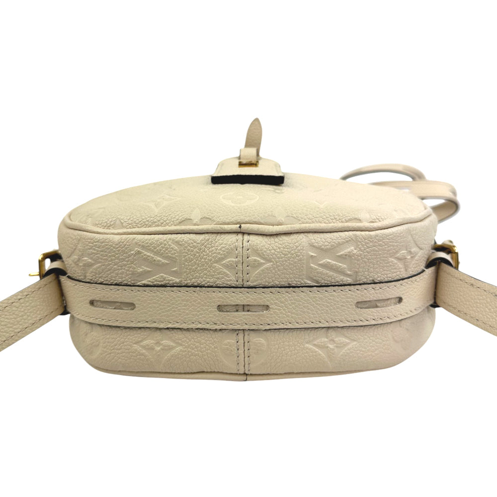 LOUIS VUITTON Monogram Empreinte Boite Chapeau Souple Cream Bag LHQ675
