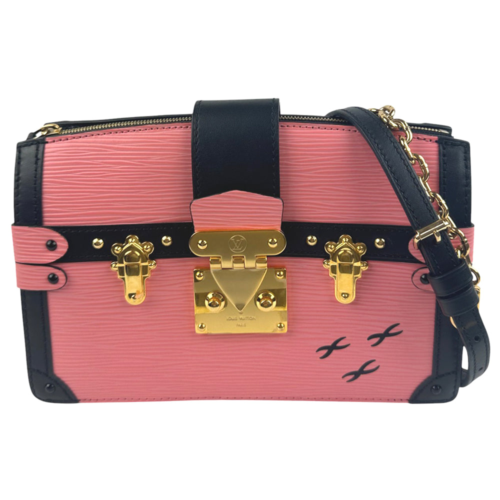 LOUIS VUITTON Epi Trunk Clutch Pink Shoulder Bag LHQ679