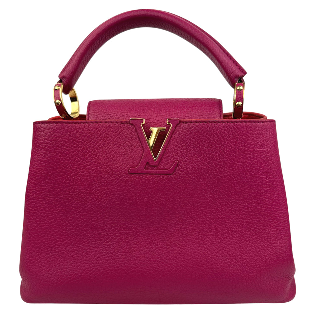 LOUIS VUITTON Capucines BB 2 Way Shoulder Bag Handbag Pink LHQ680