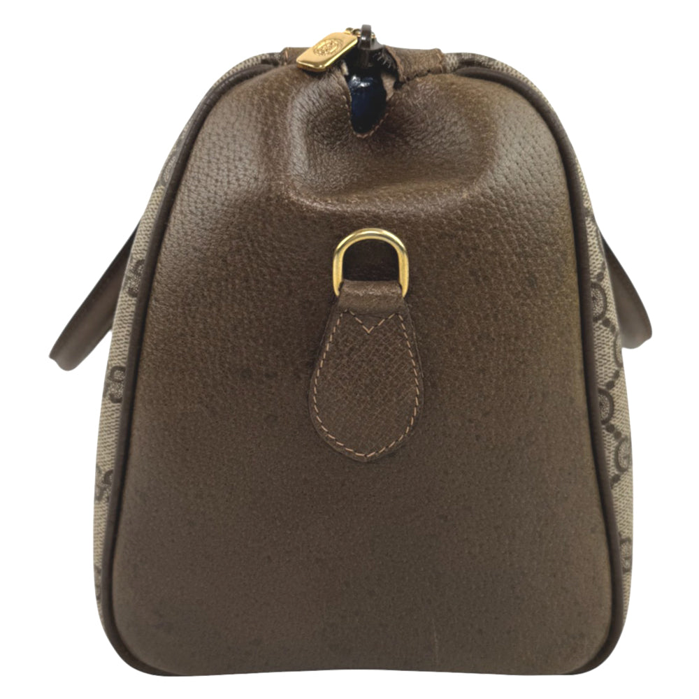 GUCCI GG Supreme Brown Boston Bag LHQ690