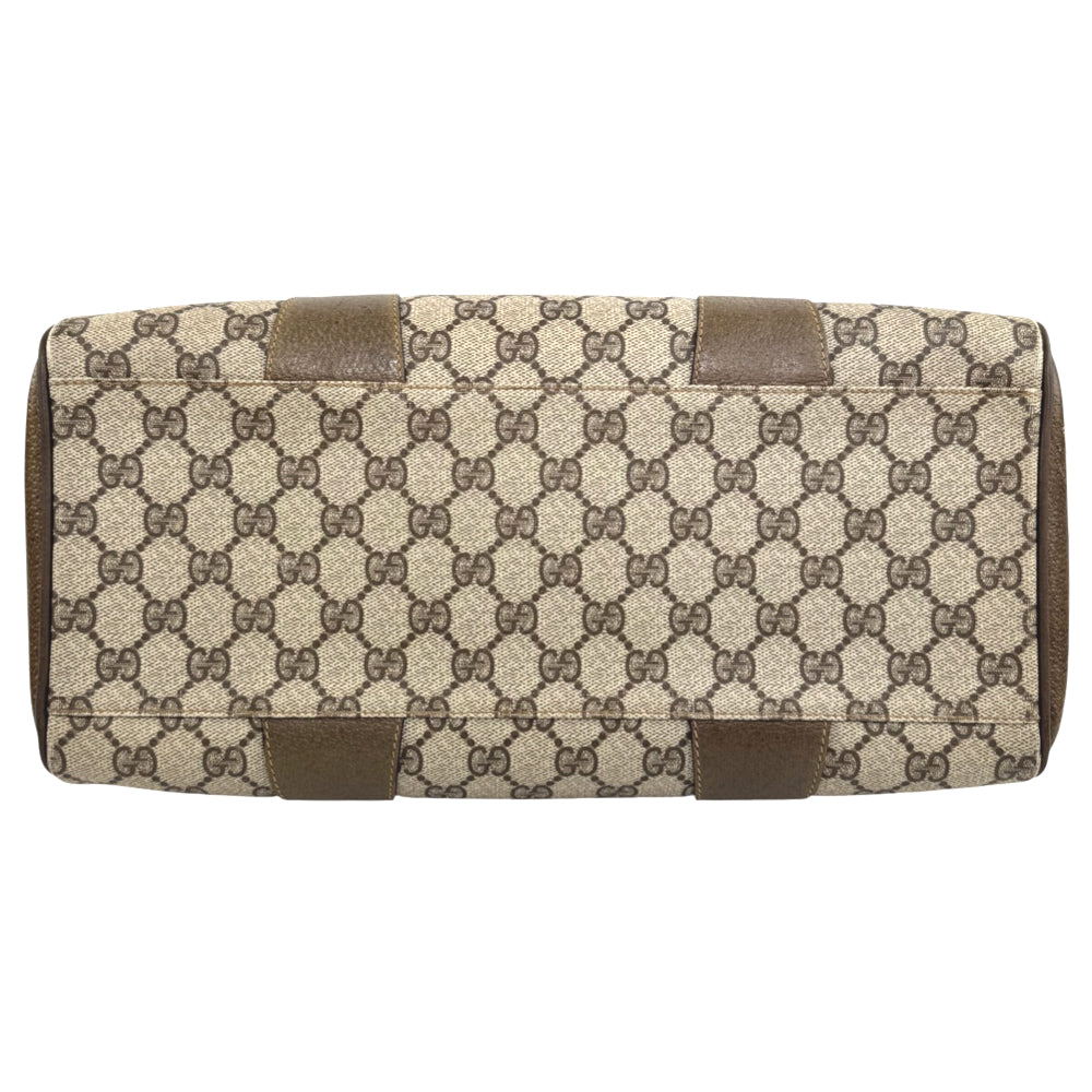 GUCCI GG Supreme Brown Boston Bag LHQ690