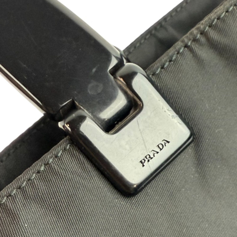 PRADA Black Nylon Tote Handbag LHQ699