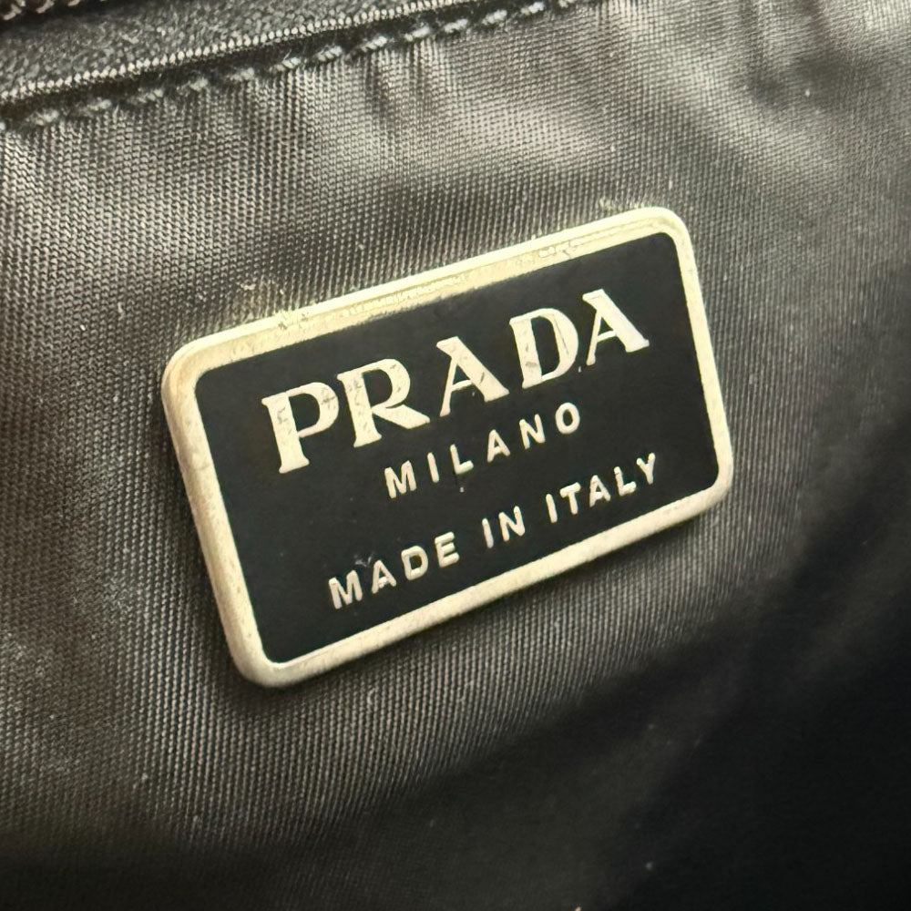 PRADA Black Nylon Tote Handbag LHQ699
