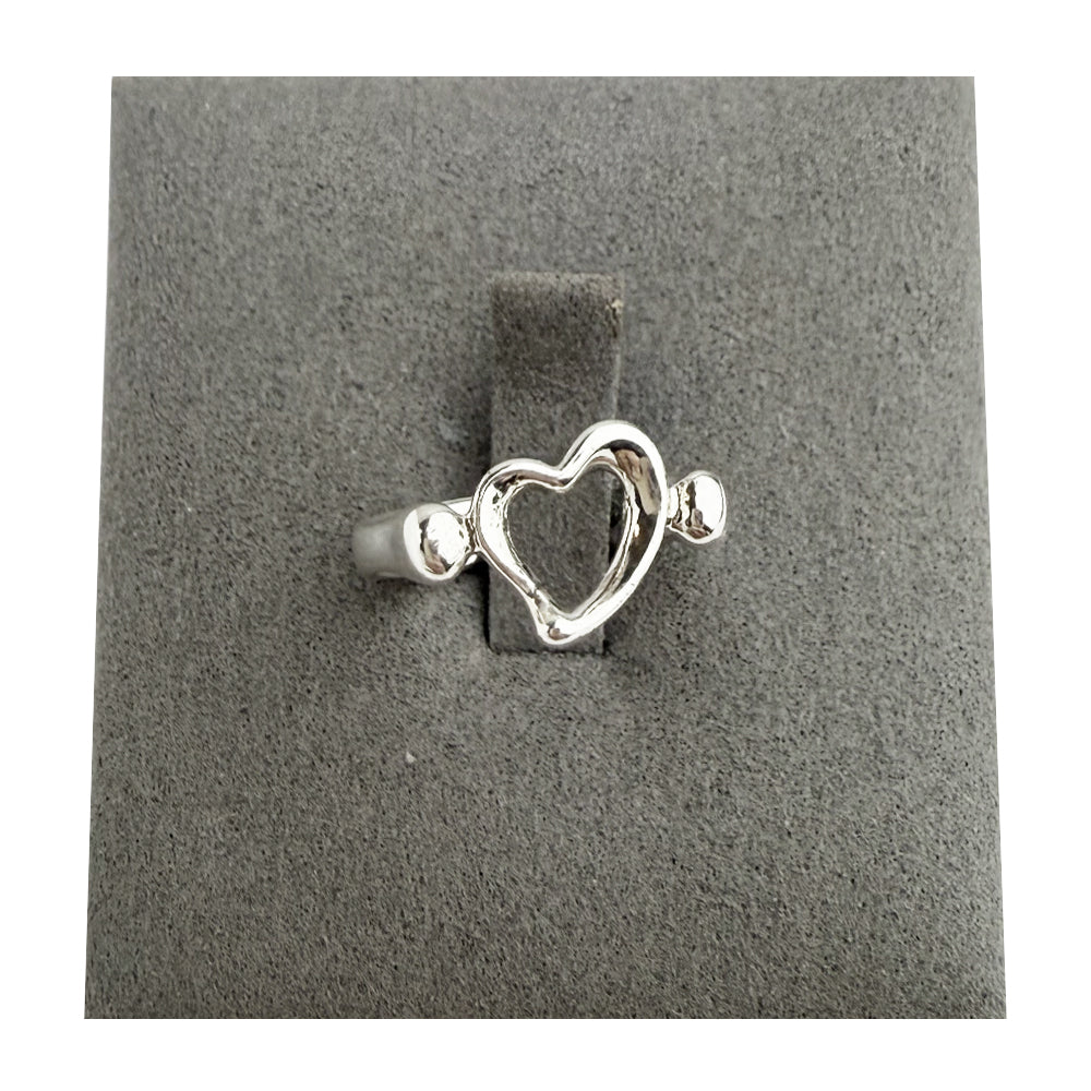 TIFFANY & CO Loving Hearts Silver Ring LHQ707