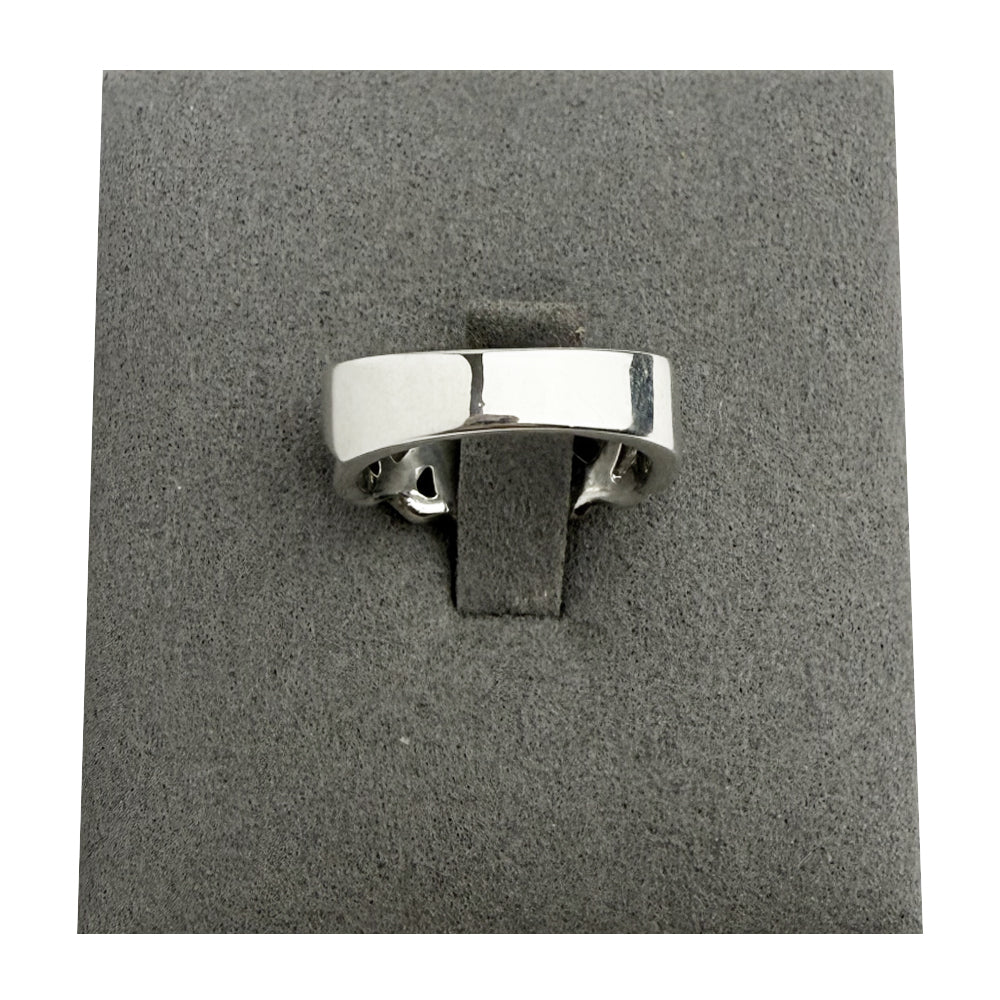 TIFFANY & CO Open Hearts Silver Ring LHQ709