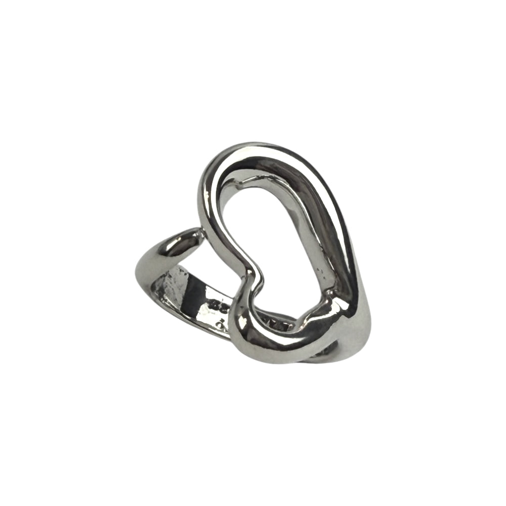 TIFFANY & CO Large Open Hearts Ring LHQ711