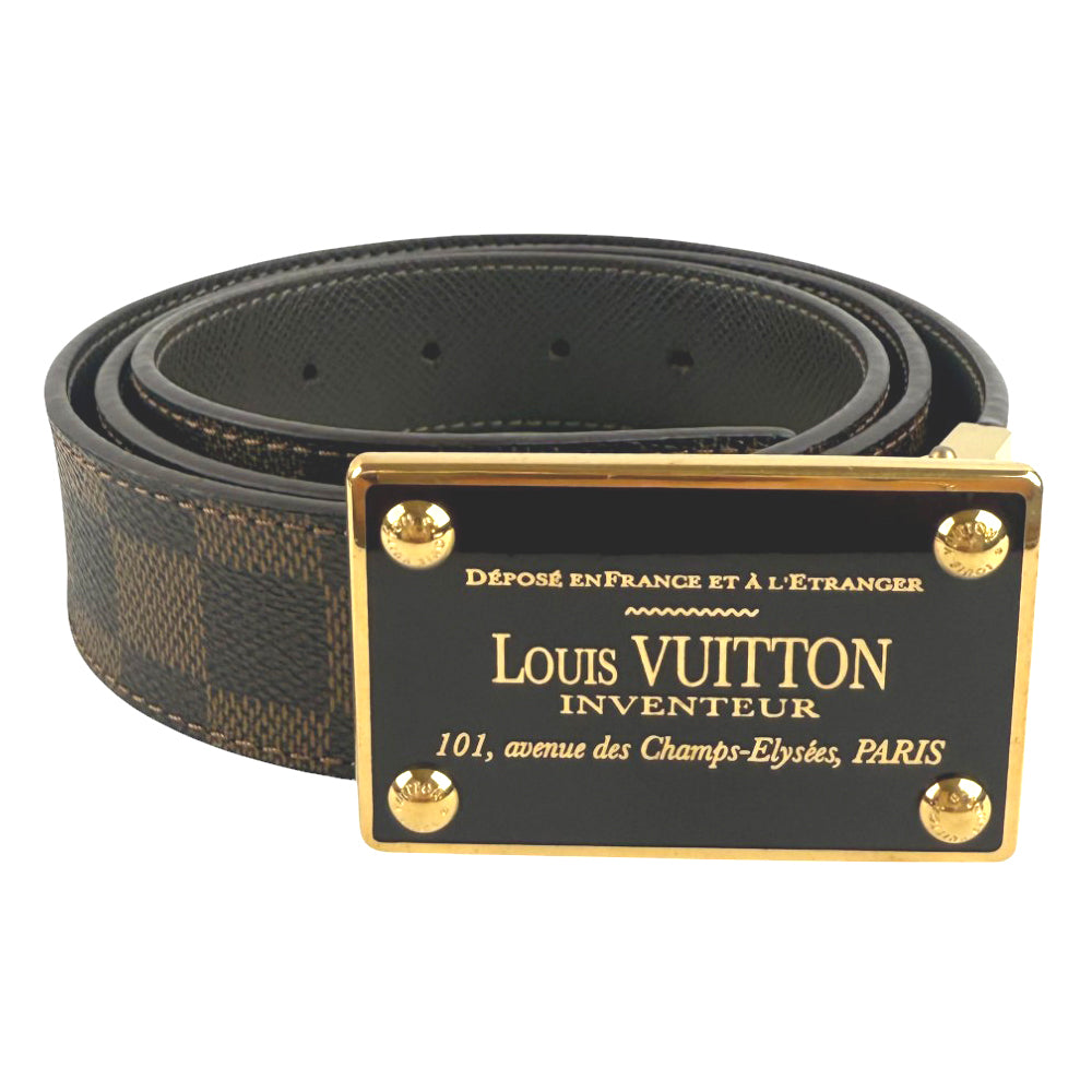 LOUIS VUITTON Damier Ebene Enventour Belt Size 100cm/40" LHQ712