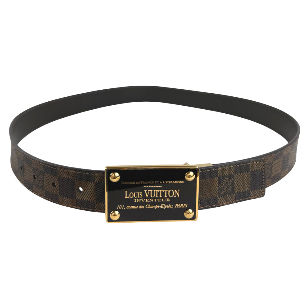 LOUIS VUITTON Damier Ebene Enventour Belt Size 100cm/40" LHQ712