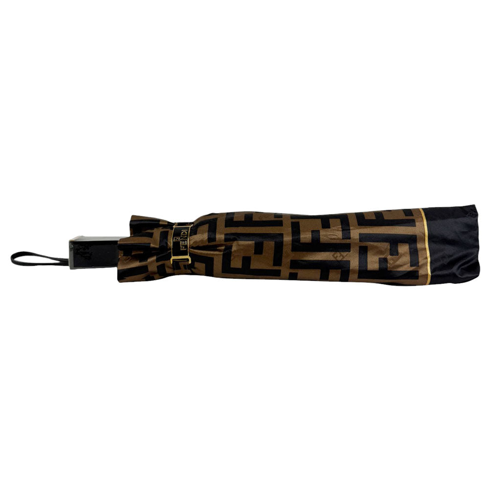 FENDI Zucca Brown Folding Umbrella LHQ713